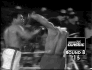 muhammad ali gives ko to george foreman animated gif speakgif small