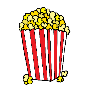 movie theater popcorn sticker by corey paige designs for small
