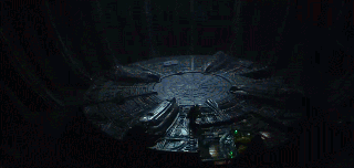 prometheus movie holograms by the alien spaceship computer small