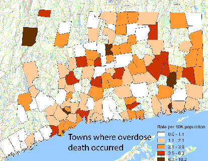 the day connecticut sees sharp increase in overdose deaths of small