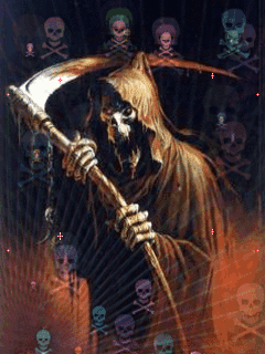 fantazy terror gif creepy pinterest grim reaper santa muerte small