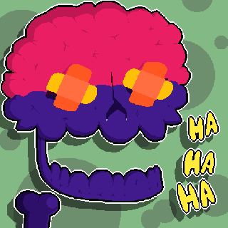 pixilart request laughing skull by immediate54 graphics small