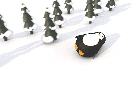 winter penguin by laura wielo dribbble small
