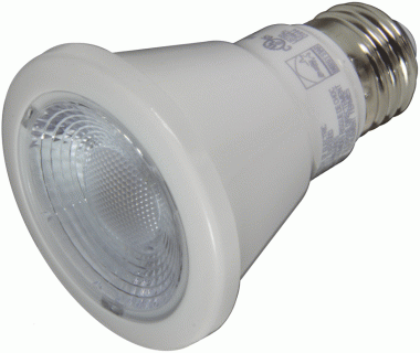 led cob bulbs par20 clear prismatic lens dimmable 6 watts small