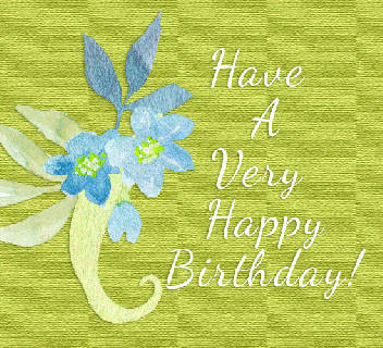 happy birthday blue flowers free flowers ecards greeting cards small