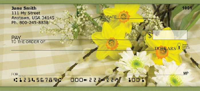 daffodils personal checks small