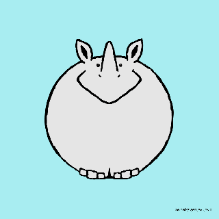 animation illustration rhino gif small