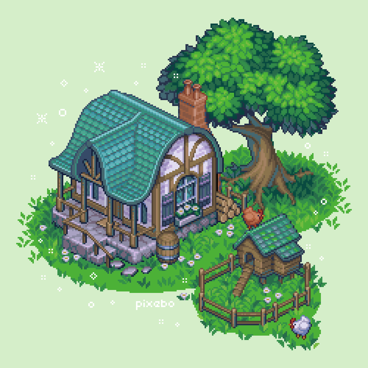 isometric witch s cottage pixel art album on imgur cool games design minecraft backgrounds small