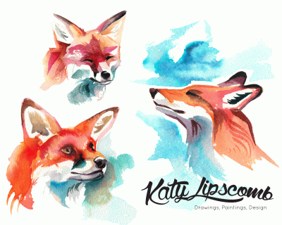 fox family print katy lipscomb online store powered by storenvy small