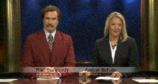 ron burgundy anchored a real evening news bulletin in north dakota small