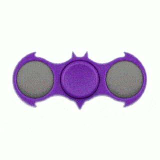 led light up purple bat edc fidget spinner magic matt s brilliant small