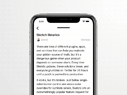 iphone x mail app concept by b choo design studio dribbble small