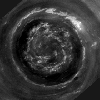that amazing image of saturn s north pole just got better now it small