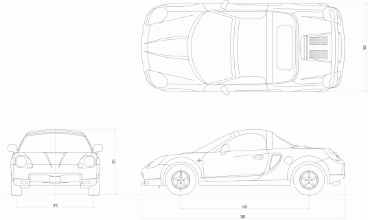 toyota mr2 1999 blueprint download free blueprint for 3d modeling small
