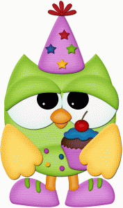 silhouette online store view design 56077 birthday owl w cupcake small