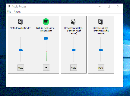 is it possible to have two sources of audio output to different small
