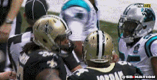 anyone have a gif of the aints and panthers fight around the nfl small