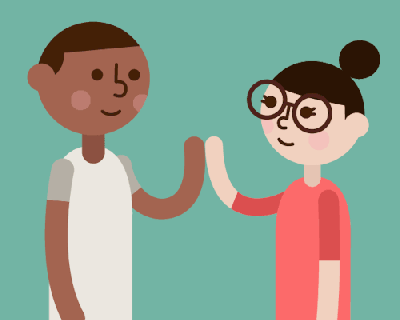 gif high five friends friendship bff artists on tumblr small