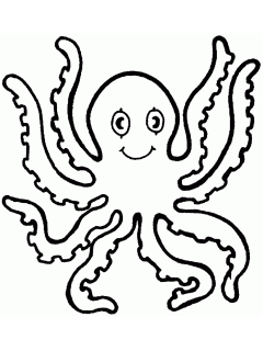 octopus coloring pages preschool and kindergarten small