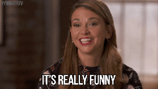it s really funny sutton foster gif by youngertv find small