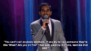 aziz ansari texting gif find share on giphy small