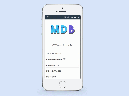 mdb animations by mdbootstrap dribbble small