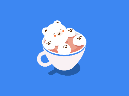 japanese latte vol ii by ira g on dribbble marshmallow gif small