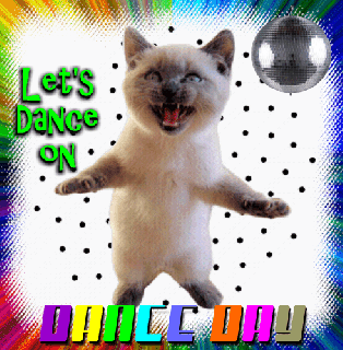 kitty let s dance free dance day ecards greeting cards 123
