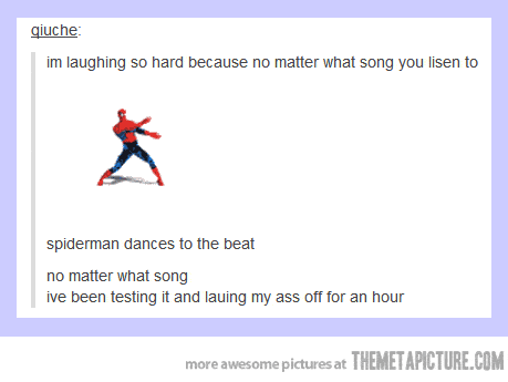 spider man is the master of any beat songs hilarious and random small