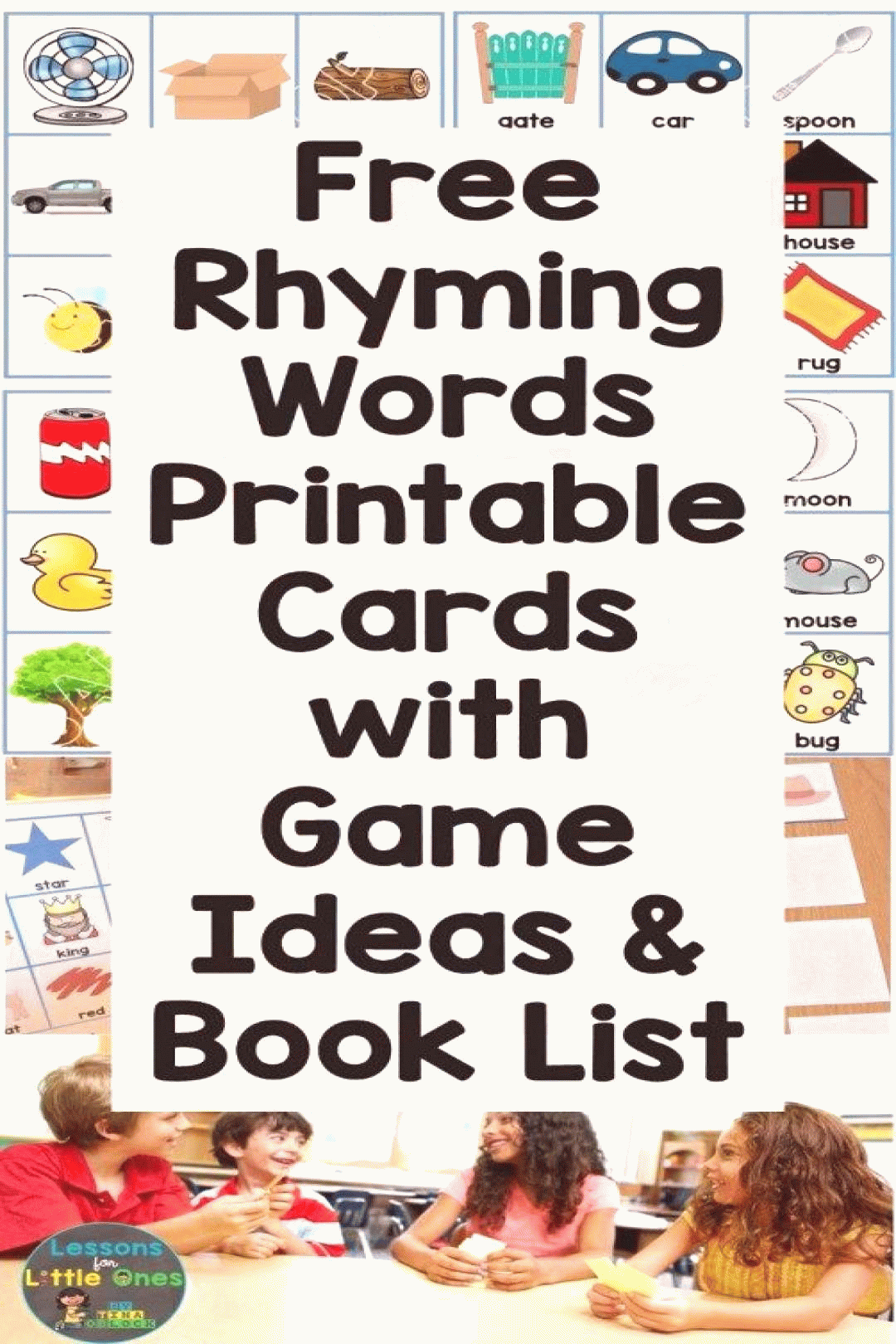 rhyming words games books activities free rhyming word small