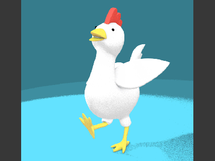 3d chicken speed model and rig animated by josh smithness dribbble small