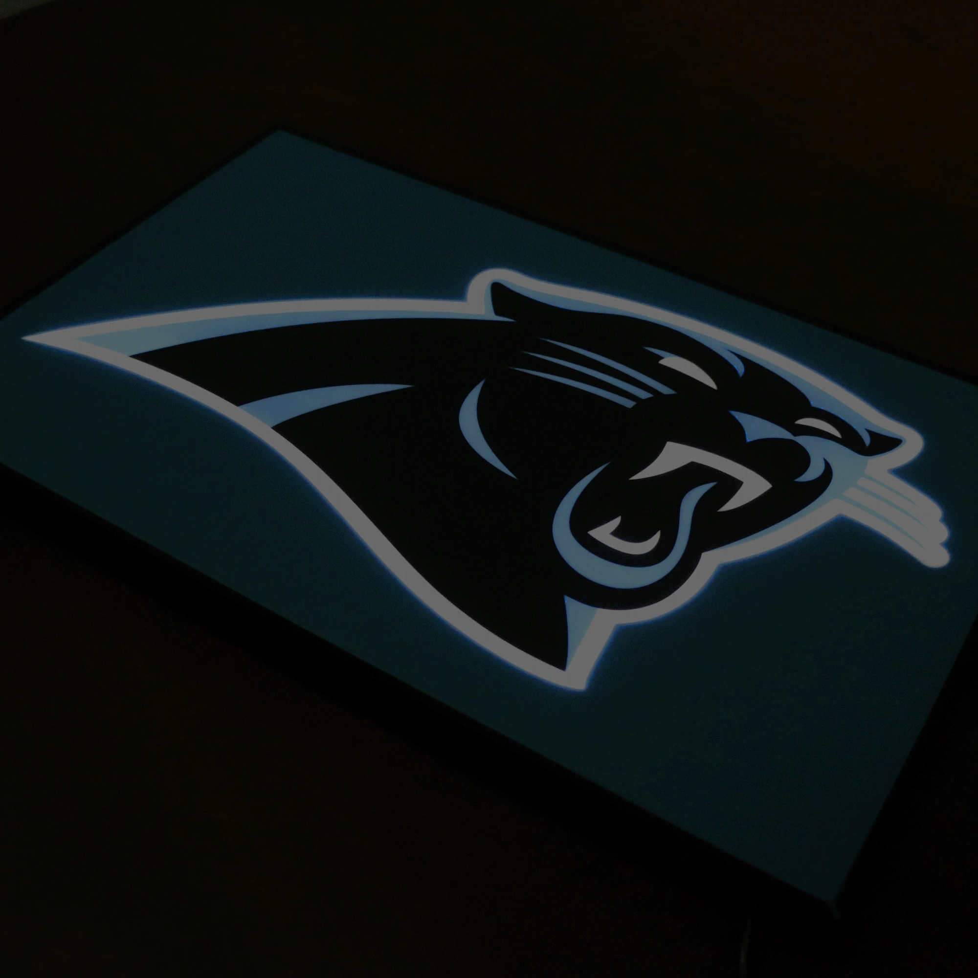 carolina panthers bar sign animation effect led dynamic light box in small
