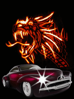 silver dragons moving animation free dragon car screensaver for small