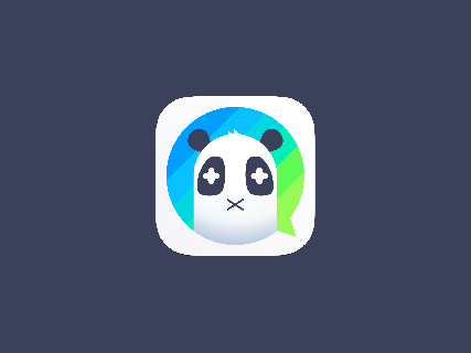 chattypanda app branding by mark vaira on dribbble funny panda pictures with captions small