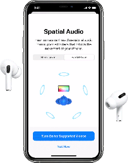 how to use airpods pro spatial audio for an immersive 3d bluetooth icon symbol