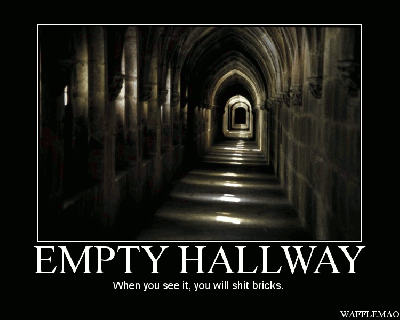empty hallway when you see it know your meme small