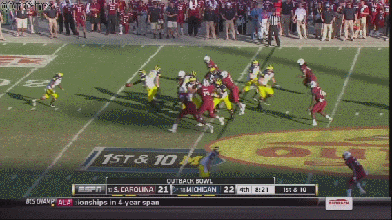 video jadeveon clowney delivers the hit of the year against michigan small