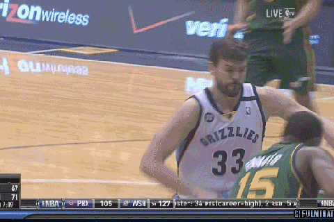 marc gasol gif find on gifer nba ankle breakers