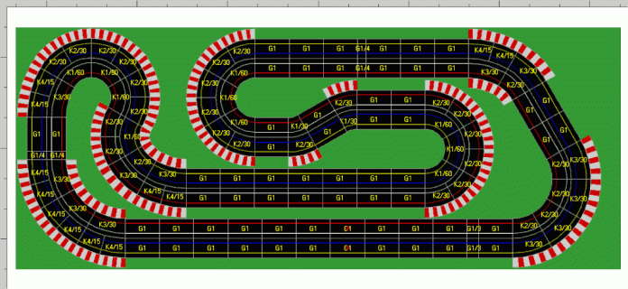 need ideas for carrera 3 lane 8 x 20 slot car illustrated small