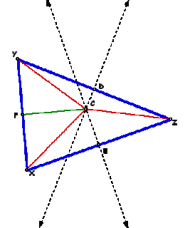 consider triangle abc small