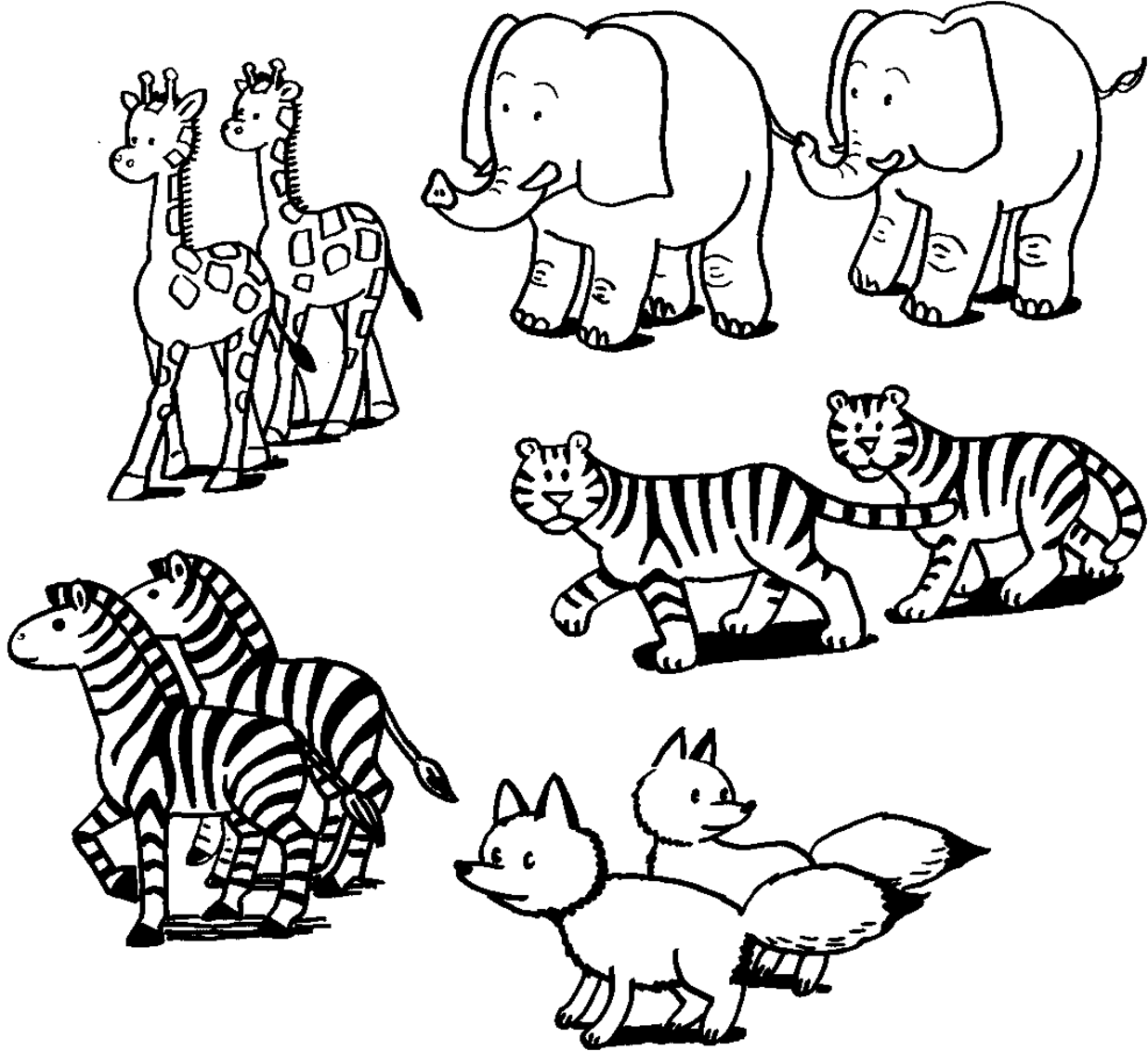 animal printouts for noah s ark visit coloringlab com printable small