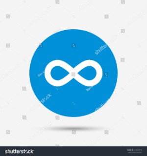 limitless sign icon infinity symbol blue stock photo photo vector small