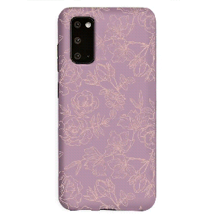 dusty rose chrome floral samsung galaxy case velvetcaviar com purple background small
