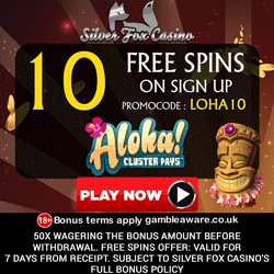 new silver fox casino gives 10 free spins no deposit 22 october small