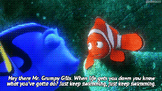 just keep swimming mr grumpy gills gif wifflegif small