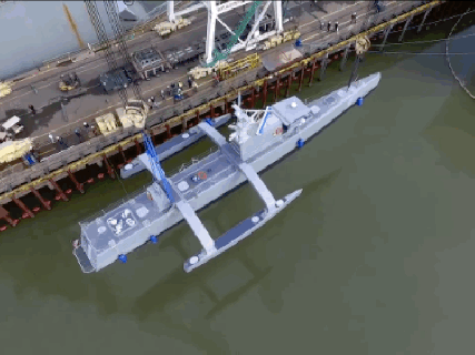 the us navy s new autonomous warship is called sea hunter verge boat lanching fails gif small