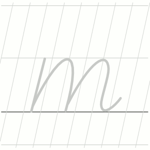 file animated letter m lower case hand writing version1 gif small
