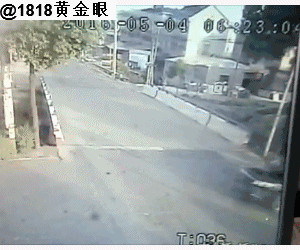 chinese pair make miraculous escape after car crushed by speeding small