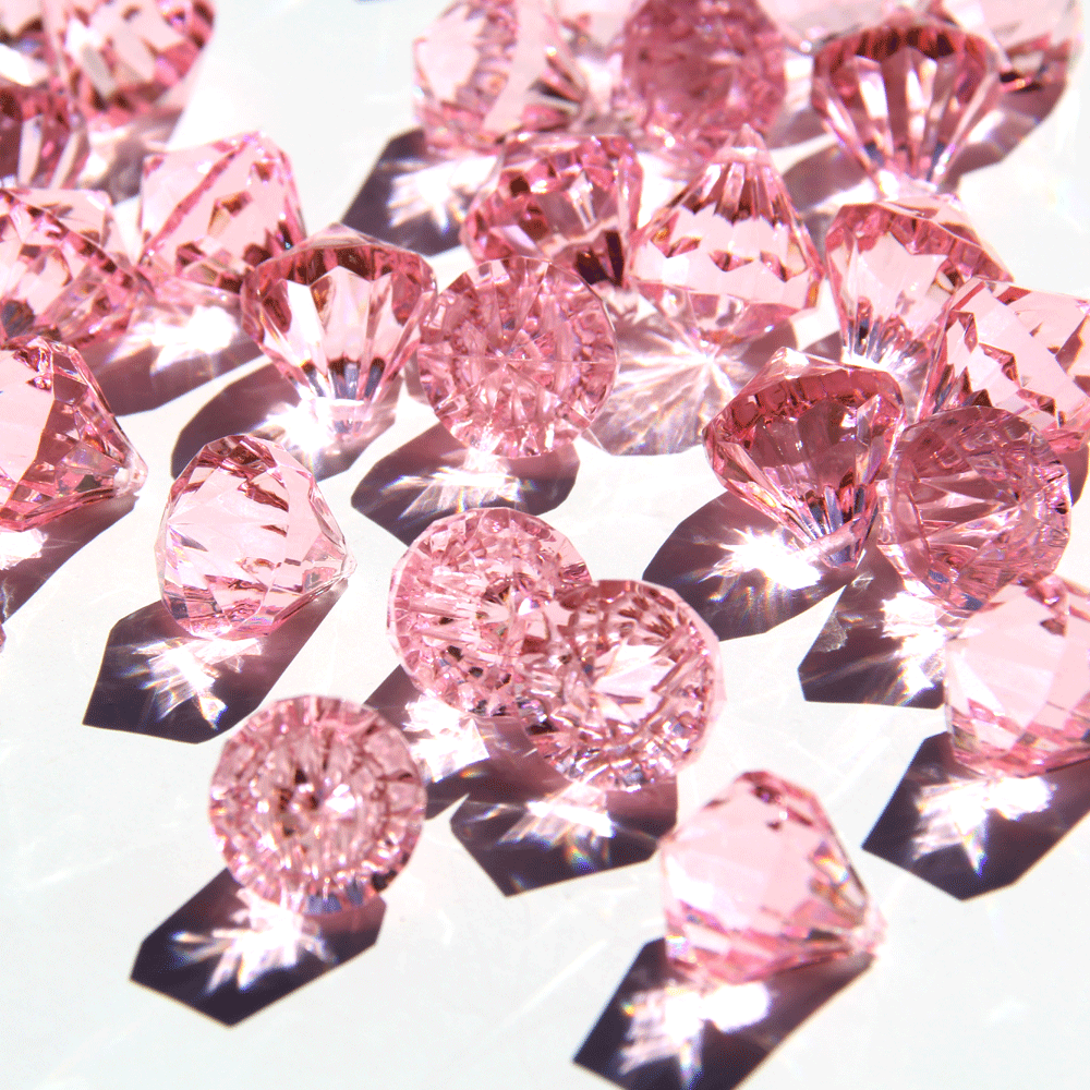 small pink diamond acrylic filler acrylics diamond and gems small