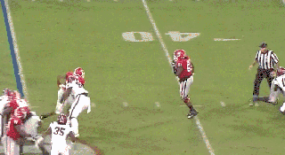 this ref proved it s possible to tackle nick chubb but he paid the small